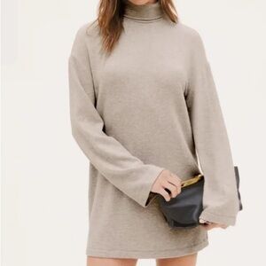 NWT Reformation Aspen Heather Grey Knit Dress